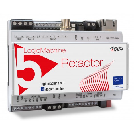 LM5p2-RD: LogicMachine5 Reactor Dimmer s KNX TP1