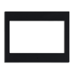 ENVISION7F_B: Black anodized aluminum frame for Envision Touch Server 7" frontview
