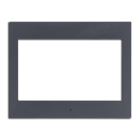 ENVISION7F_D: Dark Grey anodized aluminum frame for Envision Touch  7" frontview