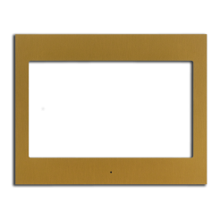 ENVISION7F_G: Gold anodized aluminum frame for Envision 7" frontview