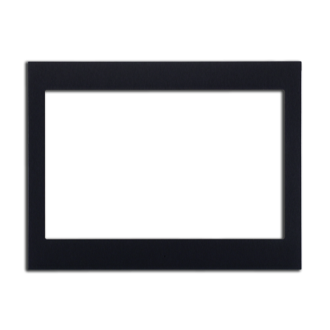 ENVISION10F_B: Black anodized aluminum frame for Envision Touch 10" frontview