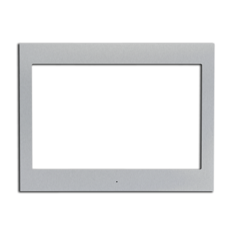 ENVISION10F_S: Silver anodized aluminum frame for Envision Touch 10" frontview