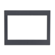ENVISION10F_D: Dark Grey anodized aluminum frame for Envision Touch 10" frontview