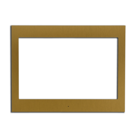 ENVISION10F_G: Gold anodized aluminum frame for Envision Touch 10" frontview