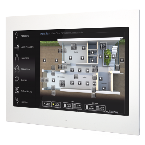 ENVISION10_C: Touch 10" controller - client only / angledview (frame sold separately)
