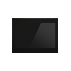 ENVISION10F_0720: Black Fenix NTM frame for Envision touch panel 10" frontview