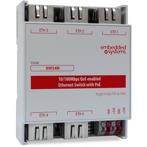 SWITCH: POE Ethernet switch 5-ports 10/100