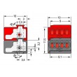 WAGO 4-conductor modular PCB connector