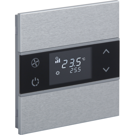 Rosa 1 fold natural thermostat and switch (Status - No Icon)