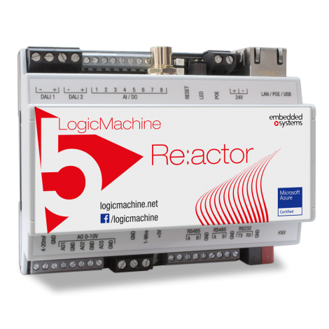 LM5p2-RDE: LogicMachine5 Reactor Dimmer EnOcean with KNX TP1