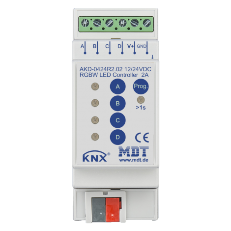 AKD-0424R2.02: LED Controller 4-channel,  2/4 A, RGBW