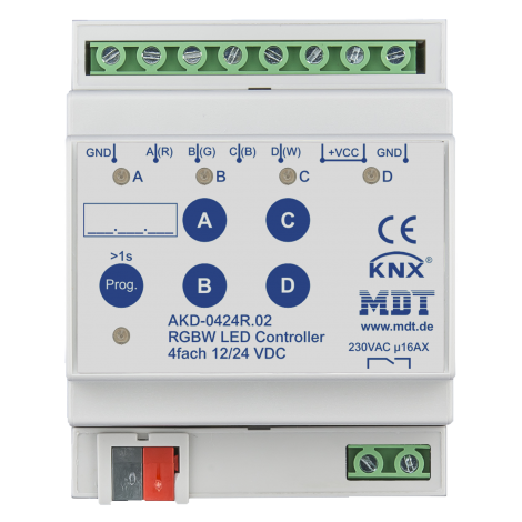 AKD-0424R.02: LED Controller 4-channel, 4/8A, RGBW