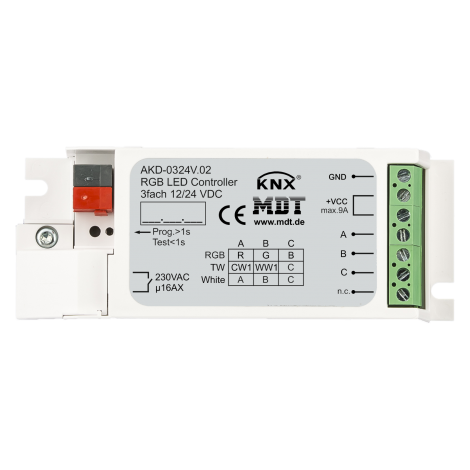 AKD-0324V.02: LED Controller 3-channel, 3/6A, RGB