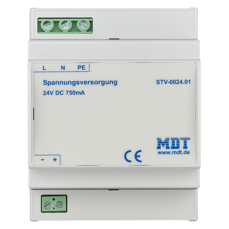 STV-0024.01: Power supply, 750mA, 24VDC SELV