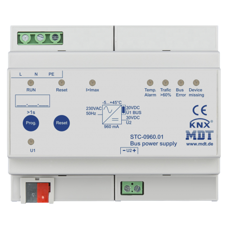 STC-0960.01: Bus Power Supply with diagnostic function, 960mA