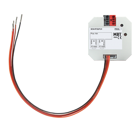 SCN-RT2UP.01: Temperature Controller/Sensor 2-fold, flush mounted
