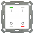 BE-TAL55T2.B1: Push Button Lite 55 2-fold, RGBW, White - Glossy finish