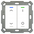 BE-TAL55T2.C1: Push Button Lite 55 2-fold, RGBW, White - Glossy finish