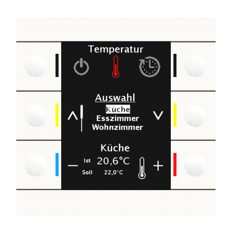 BE-BZS86.01: Central Operation Unit Smart 86 with colour display