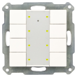 RF-TA55A8.01: KNX RF+ Push Button Plus 8-fold w. Actuator, White glossy finish